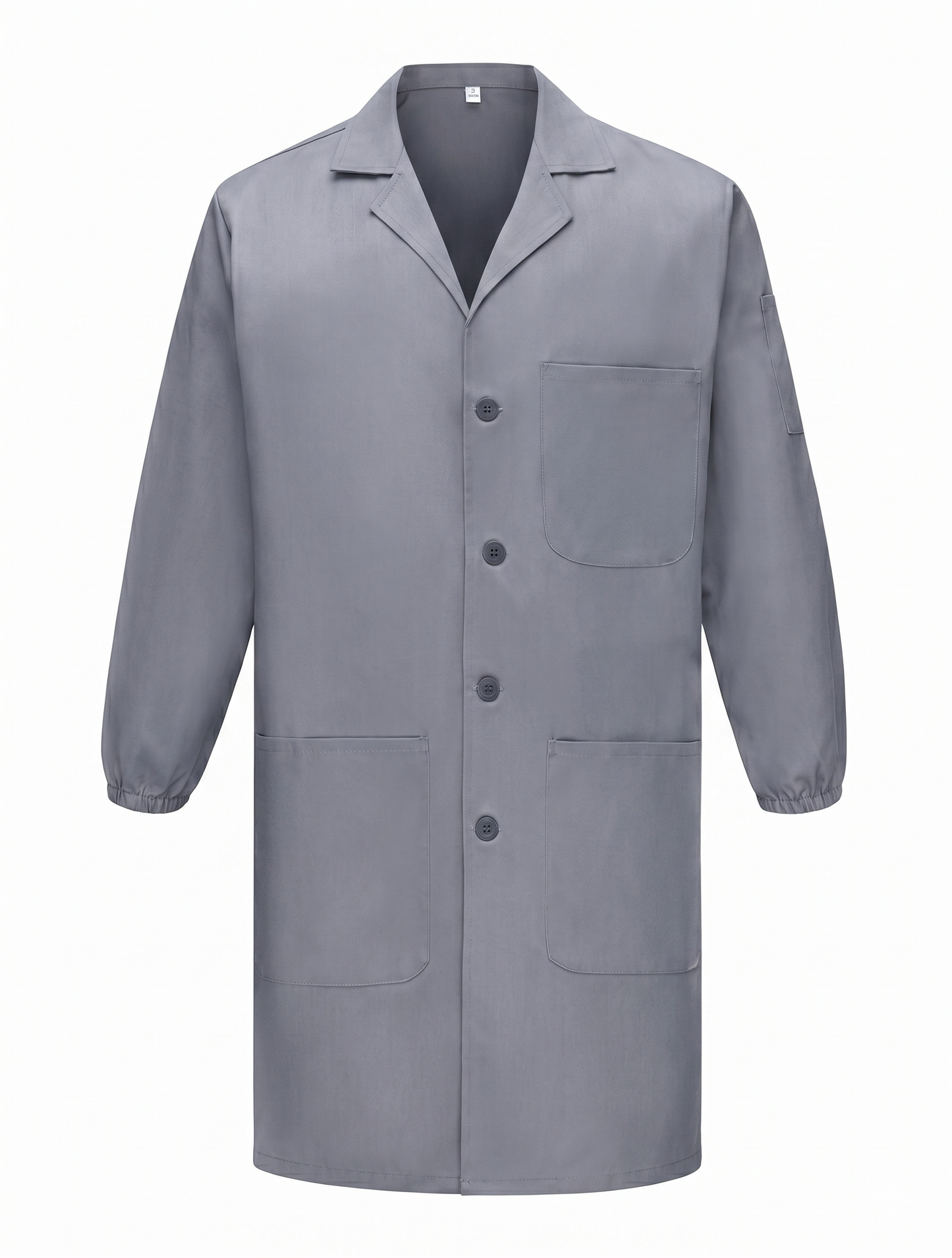 Anti-static Long-sleeved Lab Coat - Side View