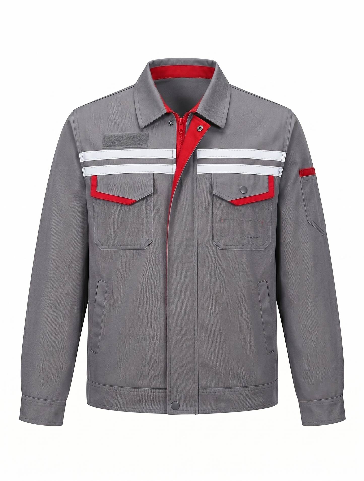 Anti-Static Summer Work Uniform Long Sleeve - Front View
