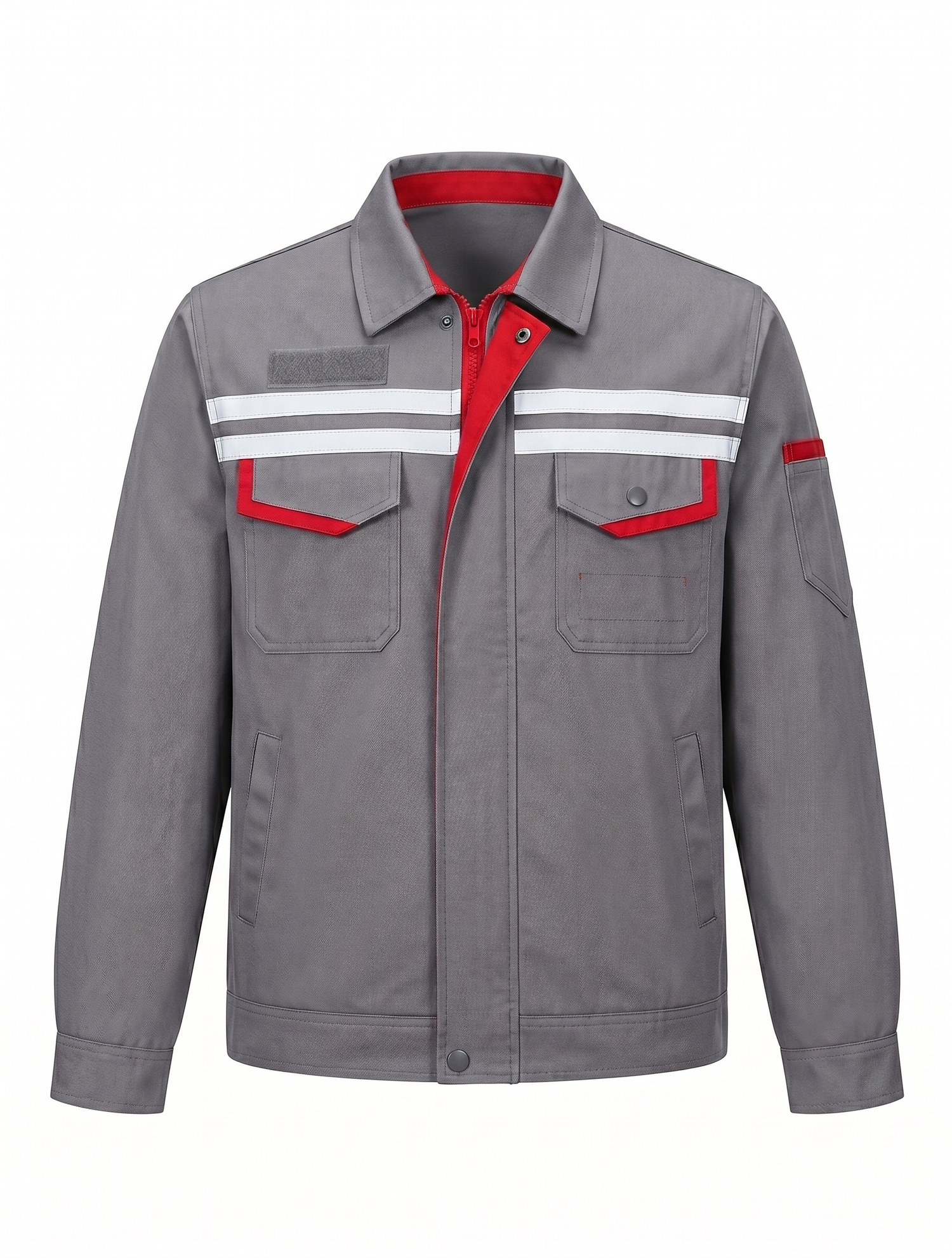 Anti-Static Summer Work Uniform Long Sleeve - Front View