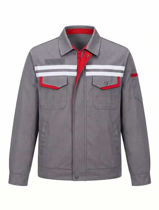 Anti-Static Summer Work Uniform Long Sleeve - Front View