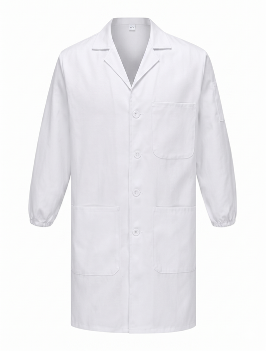 Anti-static Long-sleeved Lab Coat - Back View