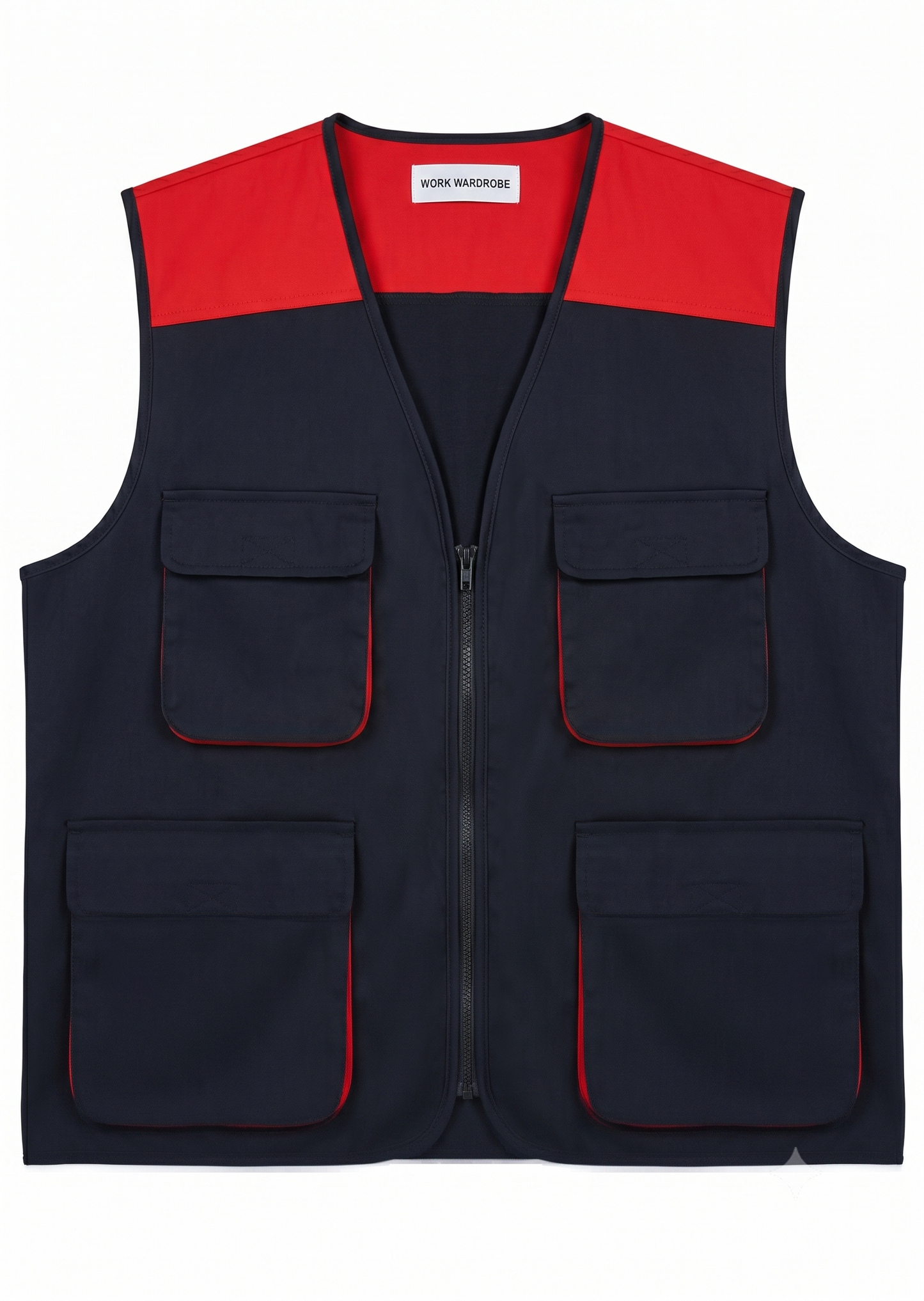 High-Visibility Safety Vest - ID Badge Loop and Chest Pocket