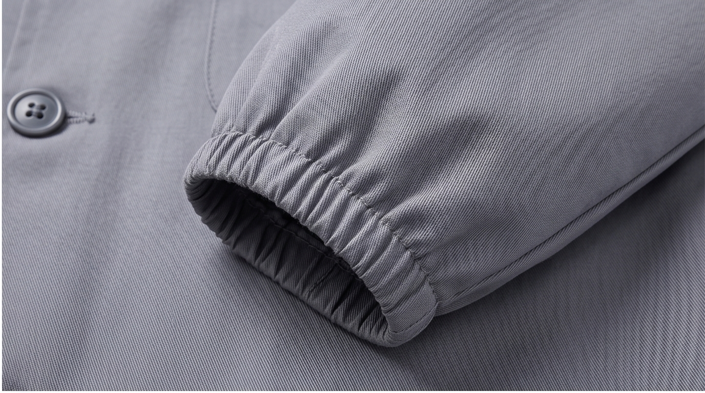 Anti-static Long-sleeved Lab Coat - Fabric Close-up